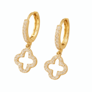 STERLING SILVER GOLD plated earring