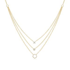 Triple layered necklace