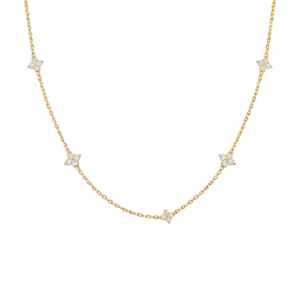 sterling silver clover necklace