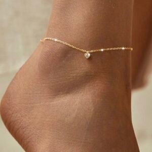 sterling silver waterproof anklet