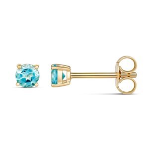 blue topaz 9kt gold